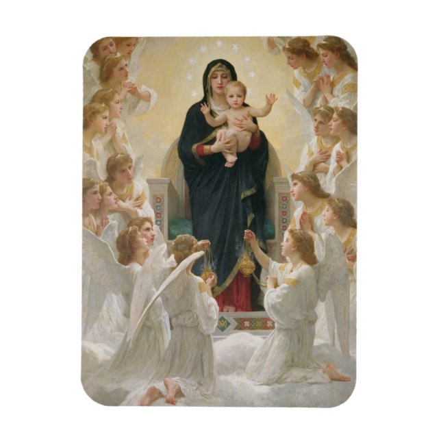 The Virgin with Angels, 1900 Magnet (Vertical)