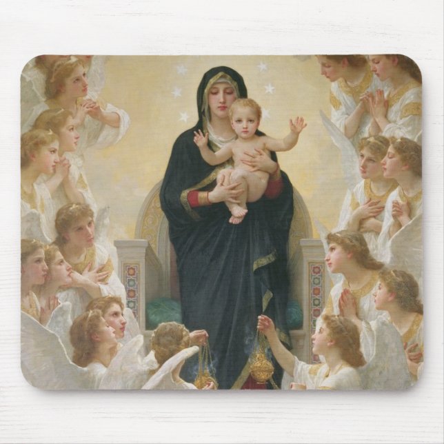 The Virgin with Angels, 1900 Mouse Mat (Front)