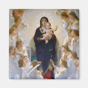 The Virgin with Angels, Bouguereau Magnet