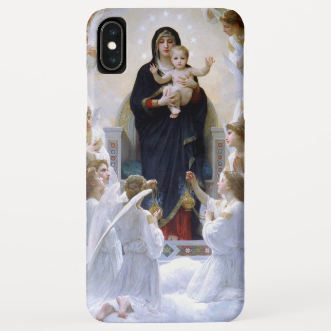 The Virgin with Angels by William Adolphe Bouguere Case-Mate iPhone Case (Back)