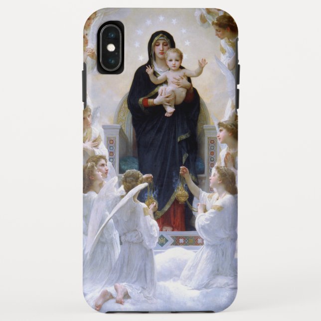 The Virgin with Angels by William Adolphe Bouguere Case-Mate iPhone Case (Back)
