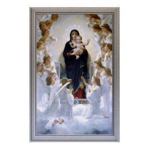 The Virgin with Angels by William Adolphe Bouguere Poster