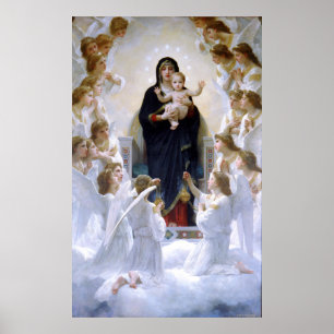 The Virgin with Angels by William Adolphe Bouguere Poster