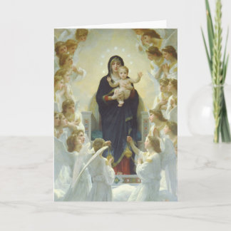 The Virgin With Angels Card