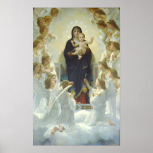 The Virgin With Angels, Regina Angelorum Poster
