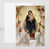 The Virgin With Angels -William-Adolphe Bouguereau