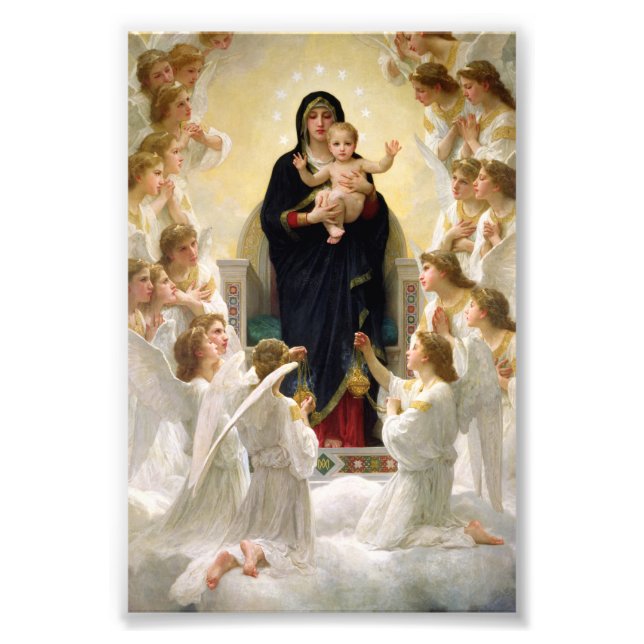 The Virgin With Angels -William-Adolphe Bouguereau Photo Print (Front)