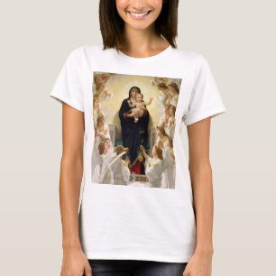The Virgin With Angels -William-Adolphe Bouguereau T-Shirt