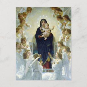 The Virgin With Angels, William Bouguereau Postcard