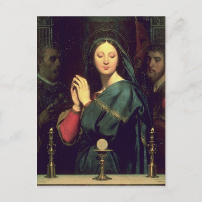 The Virgin with the Host, 1841 Postcard (Front)