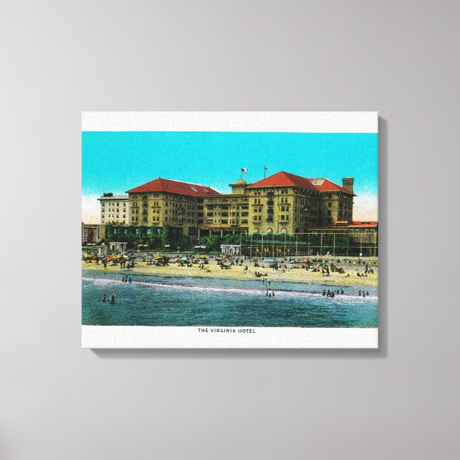 The Virginia Hotel, Long Beach, California Canvas Print (Front)