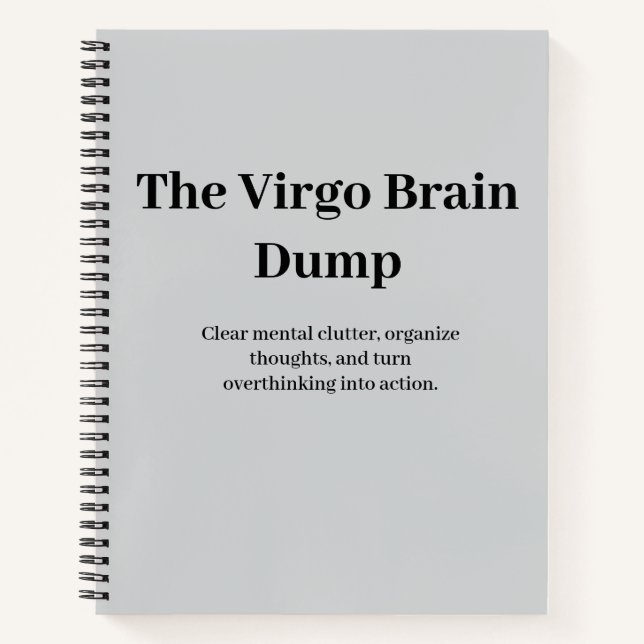 The Virgo Brain Dump Notebook (Front)