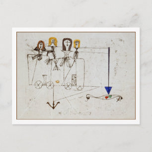 The Virtue Wagon by Paul Klee Postcard