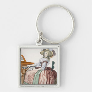 The Virtuosa in a Dress 'a l'Anglaise' with a Marl Key Ring
