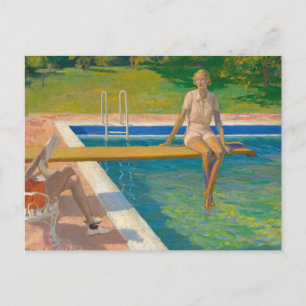 The Viscountess Castlerosse   Sir John Lavery Postcard