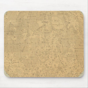 The visible side of the moon surface map mouse mat