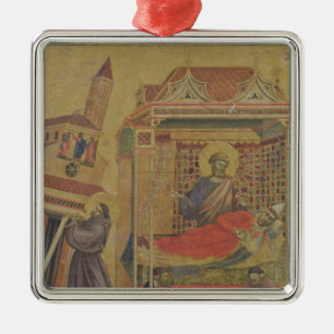 The Vision of Pope Innocent III, c.1295-1300 Metal Tree Decoration