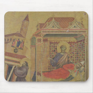 The Vision of Pope Innocent III, c.1295-1300 Mouse Mat