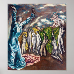 The Vision of Saint John El Greco Poster