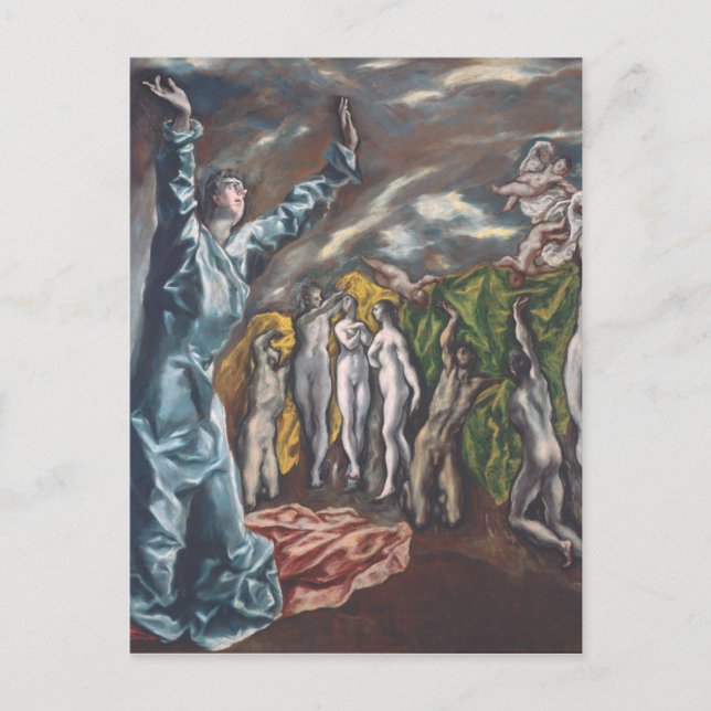 The Vision of Saint John Postcard (Front)
