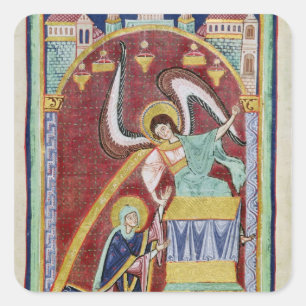 The Vision of St. Aldegondius Square Sticker