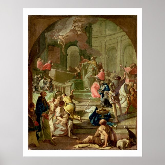 The Vision of St. Benedict, c.1760 Poster (Front)