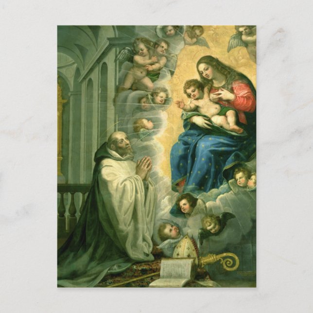 The Vision of St. Bernard, 1634 Postcard (Front)