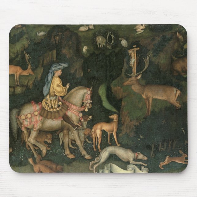 The Vision of St. Eustachius, c.1438-42 Mouse Mat (Front)
