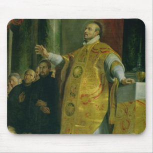 The Vision of St. Ignatius of Loyola Mouse Mat