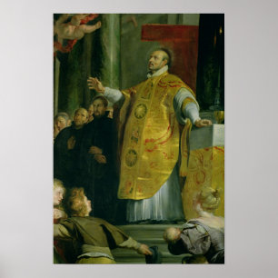 The Vision of St. Ignatius of Loyola Poster