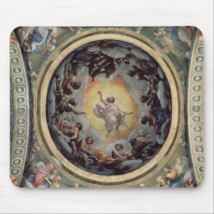 The Vision of St. John on Patmos, 1520-23 (fresco) Mouse Mat