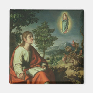 The Vision of St. John the Evangelist on Patmos Magnet