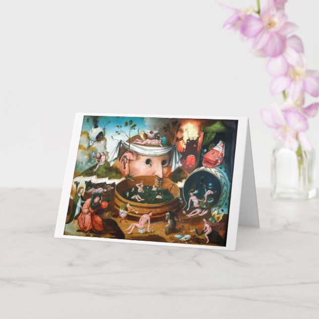 The Vision of Tondal | Hieronymus Bosch | Card (Orchid)
