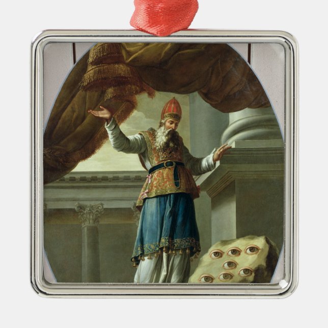 The Vision of Zechariah Metal Tree Decoration (Front)