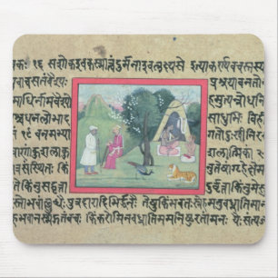 The visit of a Rajput chief to a hermit from a pag Mouse Mat