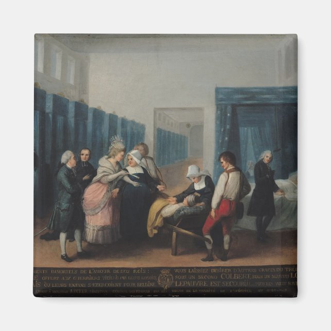 The Visit of Monsieur and Madame Necker Magnet (Front)