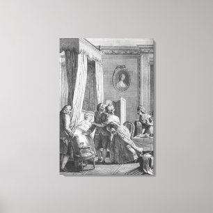 The visit of the doctor from Boson Canvas Print