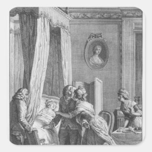 The visit of the doctor from Boson Square Sticker