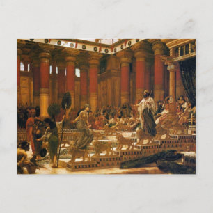 The Visit Of The Queen Of Sheba To King Solomon Postcard
