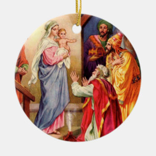 The Visit of the Wise-Men Ceramic Tree Decoration