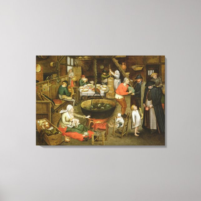 The Visit to the Farm Canvas Print (Front)