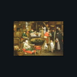 The Visit to the Farm Canvas Print<br><div class="desc">The Visit to the Farm | by Pieter the Younger Brueghel | Art Location: Johnny van Haeften Gallery,  London,  UK | Flemish Artist | Image Collection Number: BAL77037</div>