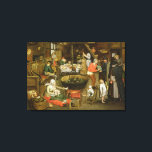 The Visit to the Farm Canvas Print<br><div class="desc">The Visit to the Farm | by Pieter the Younger Brueghel | Art Location: Johnny van Haeften Gallery,  London,  UK | Flemish Artist | Image Collection Number: BAL77037</div>