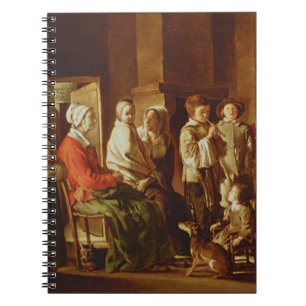 The Visit to the Grandmother (oil on canvas) Notebook