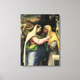 The Visitation, 1519 Canvas Print