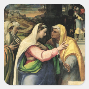 The Visitation, 1519 Square Sticker