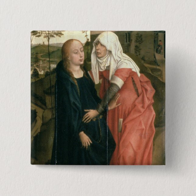 The Visitation 15 Cm Square Badge (Front)