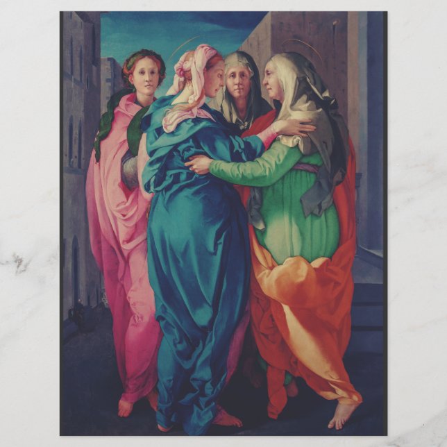 The Visitation by Pontormo Mannerist Fine Art Flyer (Front)