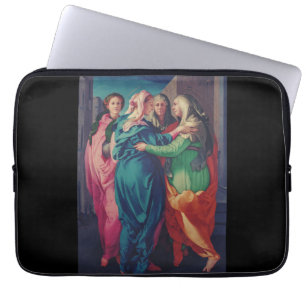 The Visitation by Pontormo Mannerist Fine Art Laptop Sleeve
