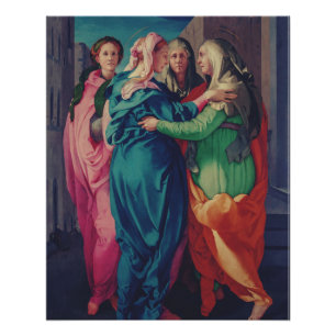 The Visitation by Pontormo Mannerist Fine Art Poster